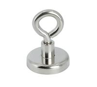 Aimant de Serrage de Ferrite Avec Boulon á Œil M6 Pour Suspendre, Tenir Ou Afficher Des Articles - 32mm dia - Put de 5,8kg - Sud