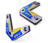 Aimant de Soudeur S&R. Lot de 2 aimants de montage. Angle 15°, 45°, 60°, 90°, 120°, 135°, 165°.
