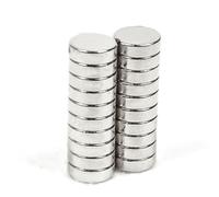 Aimant en néodyme, disque de 6 x 2 mm, conditionnement en boîte de 500 pièces