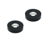 Aimant en Néodyme N42 Enduit en Caoutchouc - 26,5mm de diamètre x 6mm D'Épaisseur x 7mm C/Évier - 6,4kg - Pack de 20