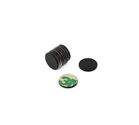 Aimant Époxy Noir Adhésif N42 Pour Les Arts, L'Artisanat, la Fabrication de Modèles, Le Bricolage, Les Passe-Temps - 15mm dia x 1mm - 1,1kg de Traction - Nord - Pack de 100