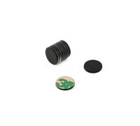Aimant Époxy Noir Adhésif N42 Pour Les Arts, L'Artisanat, la Fabrication de Modèles, Le Bricolage, Les Passe-Temps - 10mm dia x 1mm - 0,58kg Pull - Nord - Pack de 10