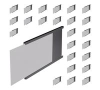 Aimant Flexible des données kit de cartes de visites, 25 prédécoupés Aimants, 35 prédécoupés Cartes de données, dimensions totales amovible "épais, 7,9 cm Hauteur, 12,7 cm de long