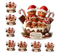 Aimant Frigo de Noël pour Réfrigérateur - Magnet Frigo Personnalisable Nom & Texte Magnétiques Décoratifs pour Frigo Aimants Stickers Festifs pour Ambiance et Décoration de Fête (style8)