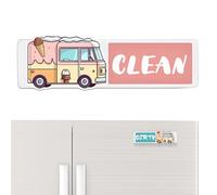 Aimant lave-vaisselle,Décor drôle facile à lire - Aimant lave-vaisselle Propre/Sale décoratif,Pour décoration cuisine style ferme, réfrigérateur, micro-ondes, four