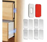 Aimant Magnétique Pour Porte Placard | 5 gâches adhésives fines pour meubles | en acier inoxydable pour porte placard | pour cuisine, salle de bain, placard, penderie et
