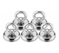 Aimant Neodyme, 32mm Aimant Puissant 35kg force de traction aimant puissant rond magnétique néodyme (5 pcs)