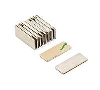 Aimant Néodyme Adhésif N42 Pour Les Arts, L'Artisanat, la Fabrication de Modèles - 25mm x 10mm x 1,5mm D'Épaisseur - Put 2,2kg - Nord - Pack de 10