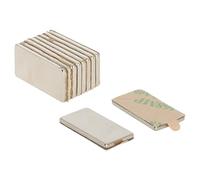 Aimant Néodyme Adhésif N42 Pour Les Arts, L'Artisanat, la Fabrication de Modèles, Le Bricolage, Les Passe-Temps - 20mm x 10mm x 1,5mm D'Épaisseur - 2kg de Traction - Nord - Pack de 100