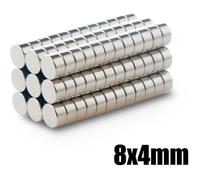 Aimant - OLOEY - 8mm x 4mm - Néodyme - Cylindrique - Super Fort - 30 Pcs
