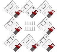 Aimant Porte Placard, 8 Pièces Loquet Magnetique Adhésive, Très Mince Meuble Aimant Puissant avec Des Vis pour Armoire Catch Coulissante Tiroirs Fenetre