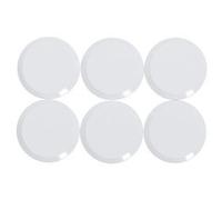 Aimant rond à facettes pro, diamètre: 20 mm, blanc