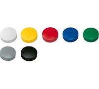 Aimant rond Solid 20 mm 0,3 kg force d'adhérence 10 pièces couleurs assorties paquet de 24 pièces