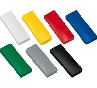 Aimant solide, dimensions 54x19 mm, poids 1 kg, force d'adhérence élevée, 10 pièces de couleurs variées, lot de 12 pièces