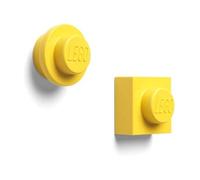 Room Copenhagen Ensemble d'aimants Lego 4,7 cm ABS/métal 2 pièces Jaune