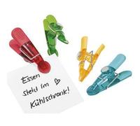 Aimants clip GLOSSY, kit de 4, noir / transparent