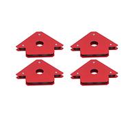 Aimants de soudage Kuuleyn, accessoires de soudage, 4 pièces positionneur de soudage magnétique de 25 lb en acier inoxydable 45 ° 90 ° 135 ° 180 ° localisateur de soudure