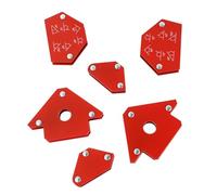 Aimants de Soudage pour Positionneur, Support Auxiliaire Rouge | Aimants Puissants, Précision D’assemblage, Mains Disponibles, Usage Atelier Flottant, Réduit L’effort Manuel
