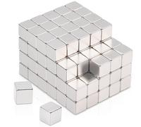 Aimants en néodyme, 5 x 5 x 5 mm, lot de 110 mini-aimants, petits aimants carrés puissants pour réfrigérateur, tableau blanc, loisirs créatifs et atelier