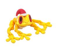 Aimants Frigo Grenouille Animal imprimé en 3D articulé | Aimants Décoratifs Portière Voiture Pour Propriétaires Collectionneurs Femmes Hommes Maison Bureau Cuisine Casier Garage Or