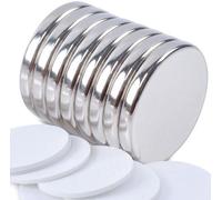 Aimants néodyme ronds puissants 20 x 3 mm, autocollants, lot de 8