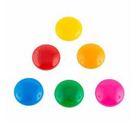 Aimants pour tableau blanc - D.RECT - 30 mm - Rond - Multicolore - Lot de 6 - Puissants - Plastique