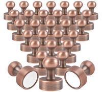 Aimants puissants 12 x 16 mm, marron, mini-aimants ronds pour tableau blanc