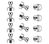 Aimants Puissants 12pcs Petit Aimant Frigo Neodyme N52 Aimants Tableau Magnétique 12 X 16 mm pour Réfrigérateur Tableaux Blancs Photos La carte Notes, Argent