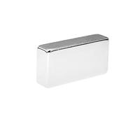 Aimants puissants en néodyme, aimant de terre rare, 40 x 20 x 10 mm, barre rectangulaire aimant pour loisirs créatifs, tableau blanc, réfrigérateur et bureau - 1 pièce