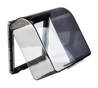AIMOONSA Cache prise étanche auto-adhésif transparent pour mur - 12 x 10,5 x 7,3 cm (1 prise)