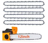 AIMOONSA Chaîne tronçonneuse 12'' (30 cm) 44 maillons 1,1 mm Semi-ciseau - Lot de 2