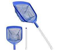 AIMOONSA Épuisette piscine maille extra fine 44×30 cm + perche aluminium 150 cm - kit nettoyage