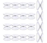 AIMOONSA Ventouses Double-Face 20 pcs 30 mm Transparentes PVC - Très forte adhérence
