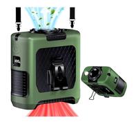 AINFTIME Ventilateur portable 2025 avec clip à la taille, 10 000 mAh, 6 à 40 h, puissant ventilateur d'extérieur (10 000 mAh/vert)