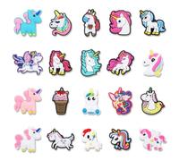 Ainiv 20 PCS Anime Croc Charmes de Chaussure pour Filles Garçons, Kuromi My Melody Licorne Accessoires Bracelet Décorations de Fête Cadeaux D'anniversaire, Pâques
