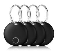 Ainiv Localisateur d’Article Tags 4 Pack, Tracker Bluetooth, Recherche de Clés, Fonctionne avec Apple Find My (iOS Uniquement), pour Clés, Portefeuille, Bagages, Animaux Domestiques