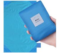 Ainiv Mini Couverture de Pique-Nique de Poche, 200 x 210 cm, Bleu | Tapis de Plage Léger et Imperméable sans Sable, Tapis de Sol Pliable pour Camping en Plein Air Randonnée Voyage