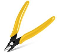 Ainiv Petite Pince Coupante, Coupantes de Côté, Jaune | Pinces Coupantes Latérales Precision, Outillage Electricien Cutter Affleurant pour Fils Durs, Mous et Extrêmement Fins