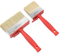 Ainiv Pinceaux Peinture,2 Pièces Pinceaux de Clôture de Remise,Pinceaux de Maison de Sol de Clôture,Pinceaux à Base d'eau et D'huile pour La Décoration du Bois et du Béton