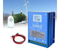 AiODiO Contrôleur de Charge Hybride éolien et Solaire 15 000 W, écran LCD 12 V, 24 V, 48 V, MPPT, Charge Rapide, Panneau Solaire pour éolienne, Chargeur de Batterie pour générateur éolien 12V