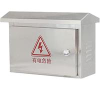 Aioneer Outdoor Weatherproof Junction Box, Stainless Steel Electrical Enclosure with Hinged Cover, DIY Distribution Box with Mounting Plate, Ideal for Electrical Projects-A Color-201:L60*W20*H80CM