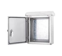 Aioneer Stainless Steel Waterproof Electrical Enclosure - Lockable Dustproof Housing for Outdoor Use, Ideal for Construction, Lighting, and Power Control-24x20x8in/60x50x20cm