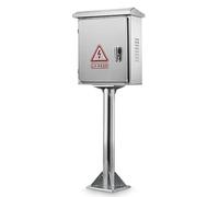 Aioneer Stainless Steel Weatherproof Electrical Distribution Box, Floor-Standing Junction Cabinet with Mounting Plate, Durable 100Cm Electrical Project Enclosure-Height 80cm-40×20×50cm
