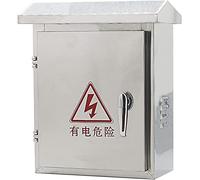 Aioneer Weatherproof Stainless Steel Outdoor Electrical Distribution Box, Hinged Cover Junction Box Enclosure with Mounting Plate, Ideal for Electrical Connections-201:L30*W18*H40CM