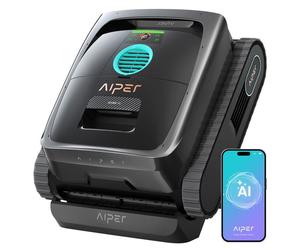 AIPER AIPER (Nouveau 2026) Scuba V3 Robot Piscine Fond et Parois avec Vision par IA, Aspirateur Piscine sans Fil Léger avec App