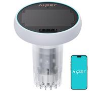 AIPER HydroComm Analyseur d'eau de Piscine Connecté, 5-en-1 Testeur pH, ORP, EC, TDS & Température, Surveillance Numérique 24/7, Application Mobile avec Conseils Personnalisés, Solaire + Batterie