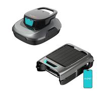 AIPER Scuba SE + EcoSurfer S2, Robot Piscine et Robot Skimmer Solaire, Nettoyage Automatique du Fond et de la Surface, Aspirateur sans Fil, Recharge Solaire, pour Piscines Hors-Sol et Enterrées