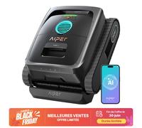 Aiper Scuba V3 Robot nettoyeur de piscine sans fil avec vision IA et contrôle via application, nettoyage du fond, parois et ligne d'eau, filtre ultra-fin 3 µm, système de 6 moteurs, pour piscines jusq