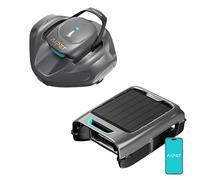 AIPER Seagull 800B & EcoSurfer S2 Robot Piscine, Aspirateur Piscine sans Fil & Robot Skimmer Solaire, Nettoyage Automatique du Fond et de la Surface, Contrôle Via Application