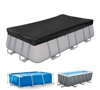 Aipwerer Bâche de Piscine Rectangulaire pour Piscine de 300-200 cm | Bâche de Piscine 305x205 cm | Résistant aux Déchirures | Bâche de Protection pour INTEX & BESTWAY Piscines